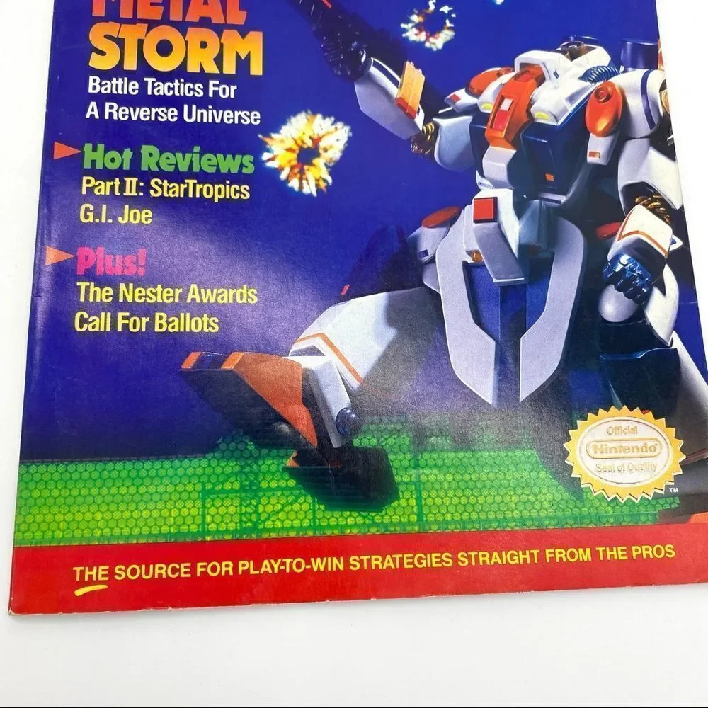 Nintendo Power Magazine #22 Metal Storm With Battletoads Poster March 1991